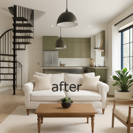 Room & Kitchen 3D Render - Renderly Design