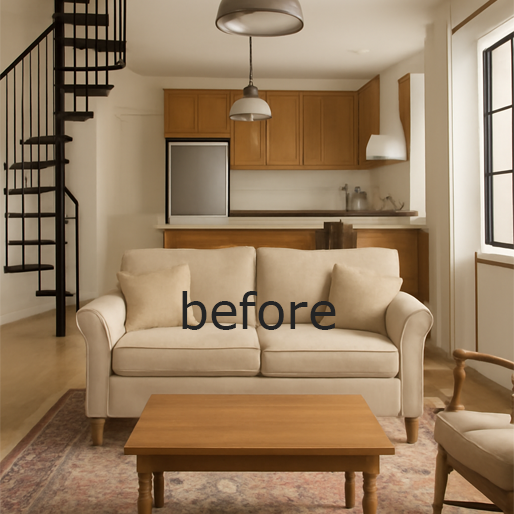 Room & Kitchen 3D Render - Renderly Design